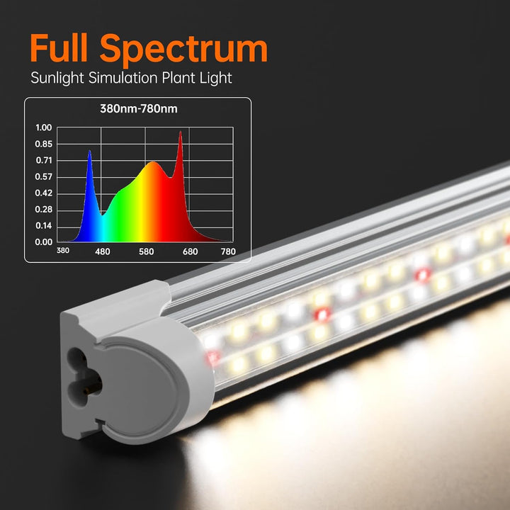 Bstrip Pflanzenregal mit Pflanzenlampe, 5-stufiges Pflanzengestell mit T8 Pflanzenlampe LED Vollspek