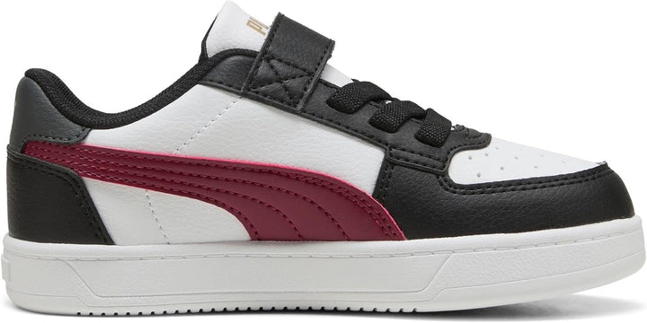 PUMA Unisex Kinder Caven 2.0 Ac+ Ps Sneaker 28 EU Puma Black Team Regal Red Puma White, 28 EU Puma B