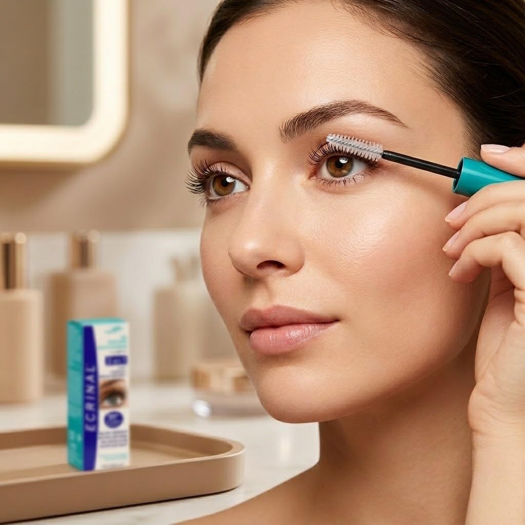 ECRINAL Strengthening Lash Gel mit ANP2+ für Wimpern- & Augenbrauenwachstum, reich an Omega 3, parab