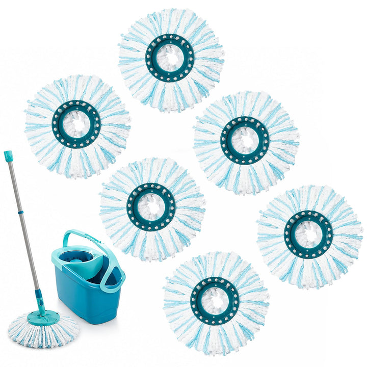 6 Stück Bodenwischer für Leifheit Clean Twist Disc Mop | für Leifheit Clean Twist Disc Mop Ergo, Wis