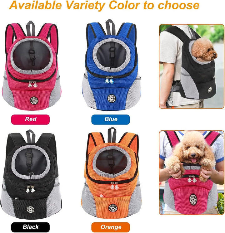Hundetrage-Rucksack Welpentasche Kleine Haustier-Fronttasche mit Atmungsaktivem, Head-Out-Design, Wa