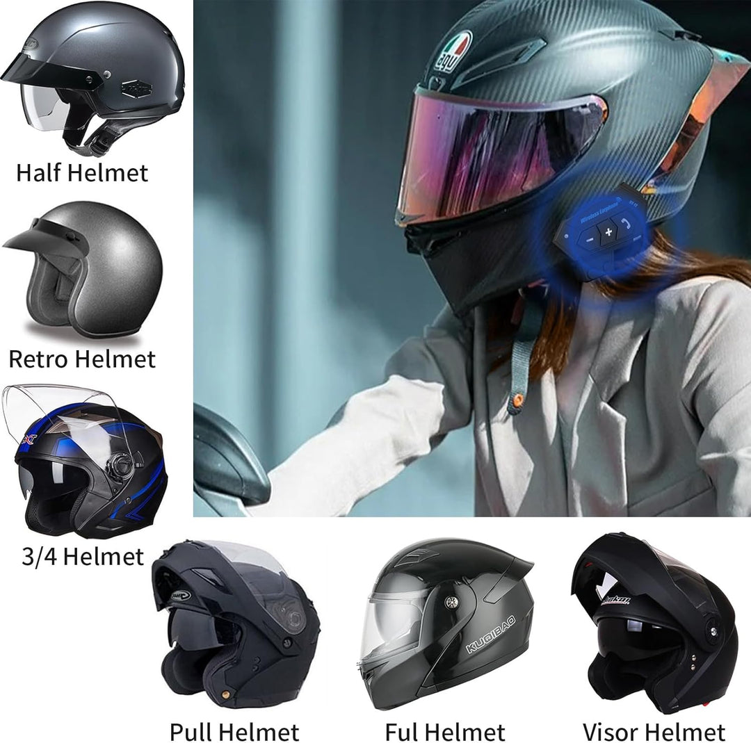 Motorradhelm Bluetooth 5.0 Headset