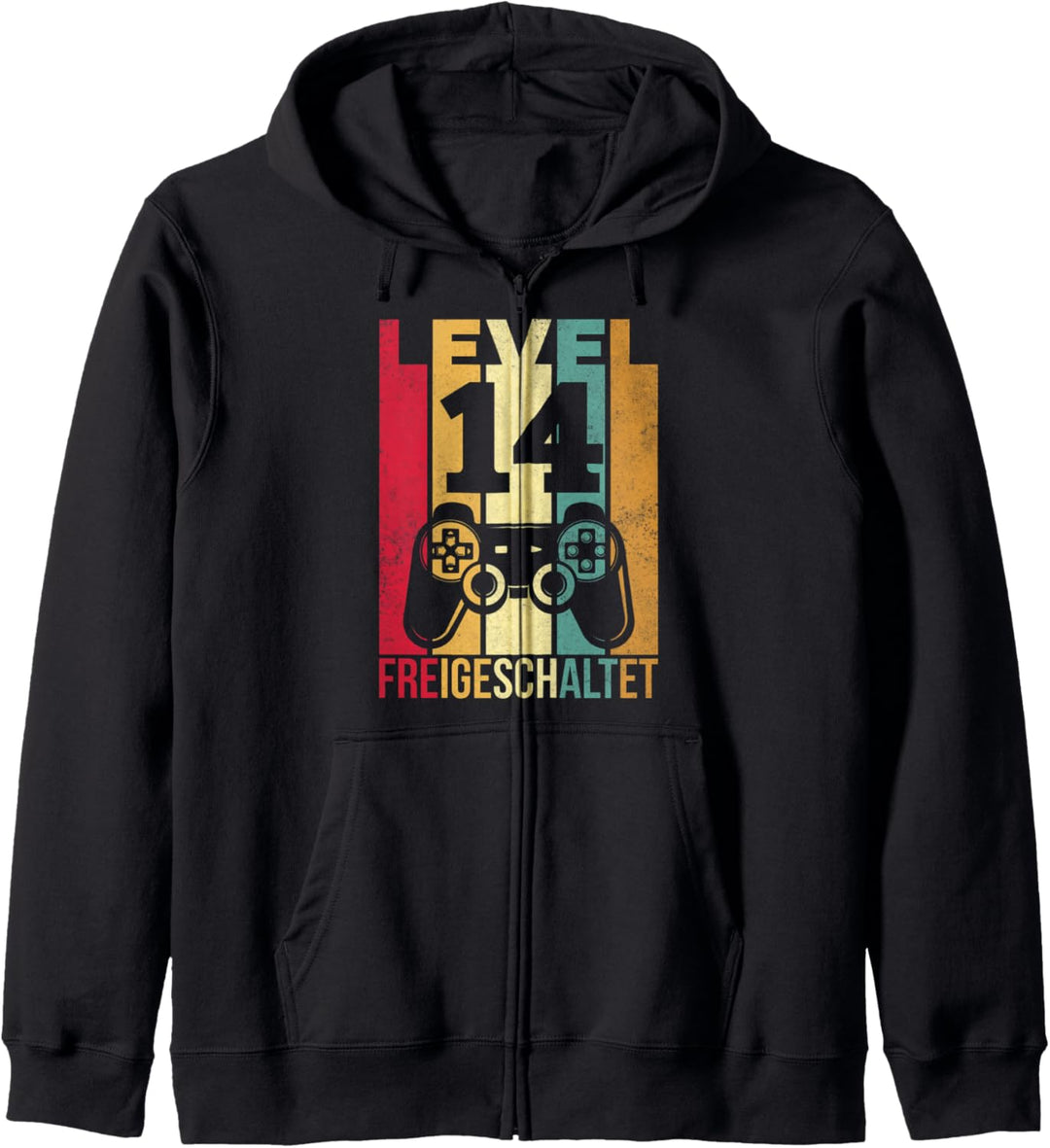 Level 14 Geburtstag Junge Jungen Lustig 2007 14er Geburtstag Kapuzenjacke