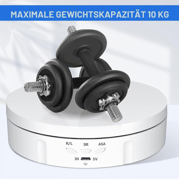 Drehteller Elektrisch, VAYOTOY 360 Grad Drehscheibe Elektrisch 6 Zoll/14,6 cm 10 kg Kleiner Elektris