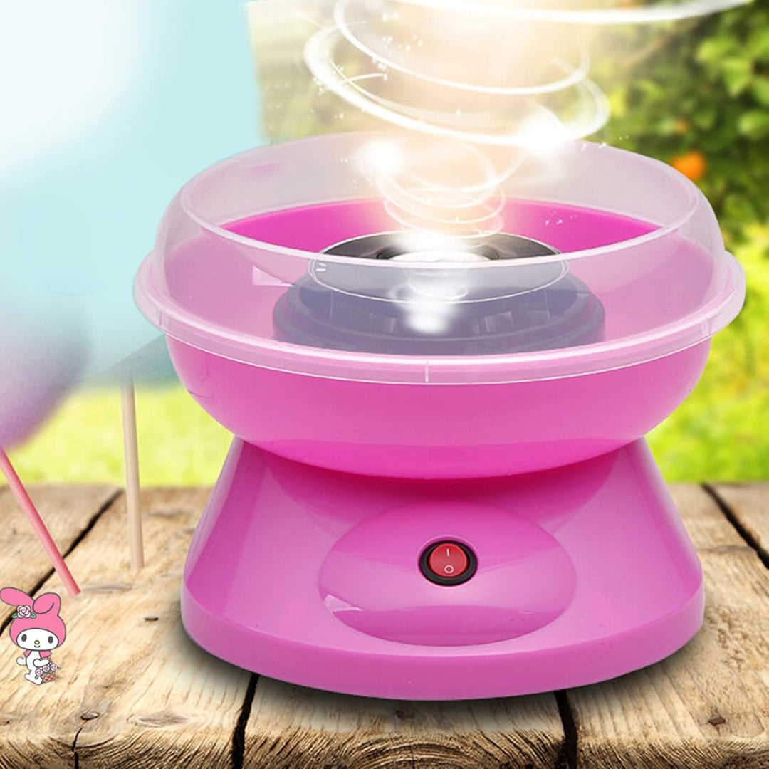 Zuckerwattemaschine für Zuhause, Zuckerwatte-Maschine Set Mit Zuckerwatte Stäbchen & Messlöffel, Zuc