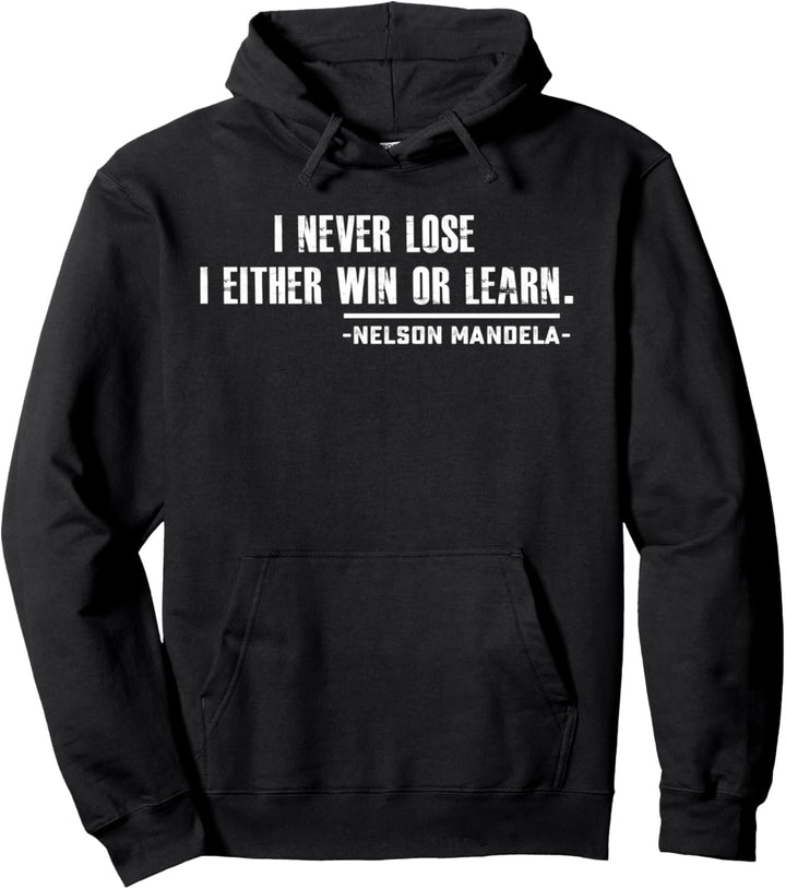 Motivationszitat von Nelson Mandela Pullover Hoodie