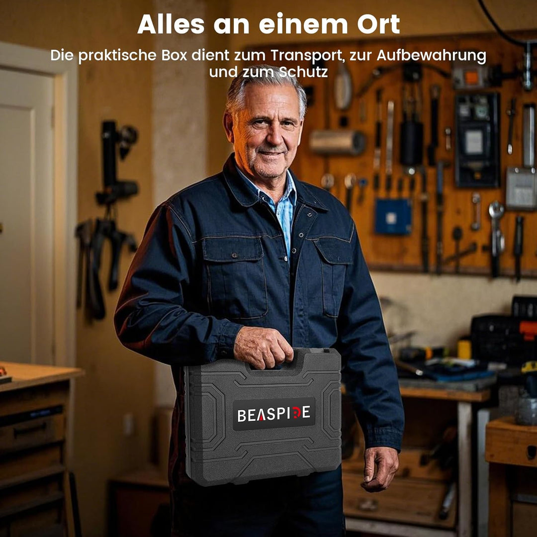 Beaspire 2 In 1 Nietaufsatz für Akkuschrauber für Bohrmaschine | Nietmuttern Adapter Kit für 2,4-6,4