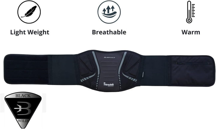BLACKWILD Nierengurt Motorrad | 3M Thinsulate Warme Nierengurt Motorrad Herren und Damen für kaltes