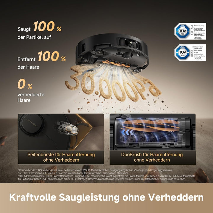 dreame Matrix10 Pro Saug- und Wischroboter: Multi-Mopp-Wechseldock, 3 Reinigungsfächer, Entwirrbürst