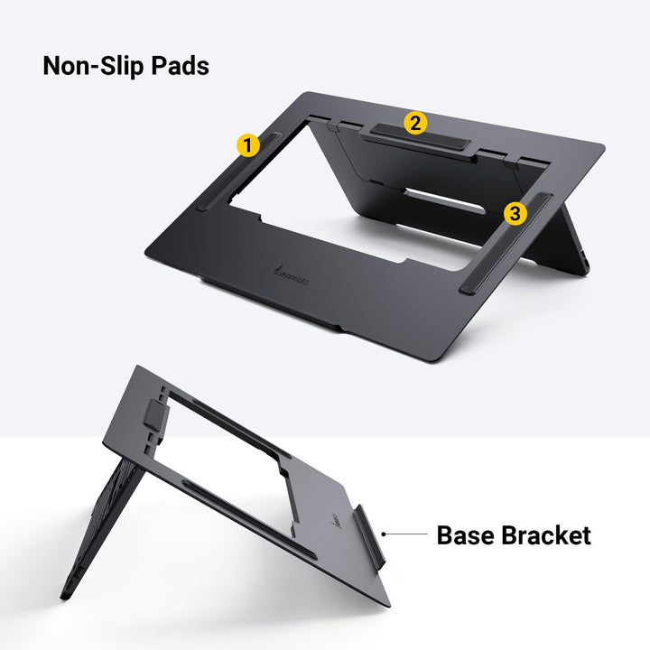 XENCELABS Mobile Easel Standfuss für Pen Display 16, Verstellbarer Zusammenklappbarer Ständer mit Zw