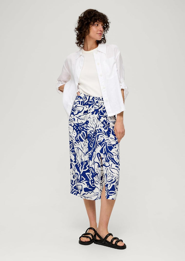 s.Oliver Damen Rock lang 34 Blau, 34 Blau