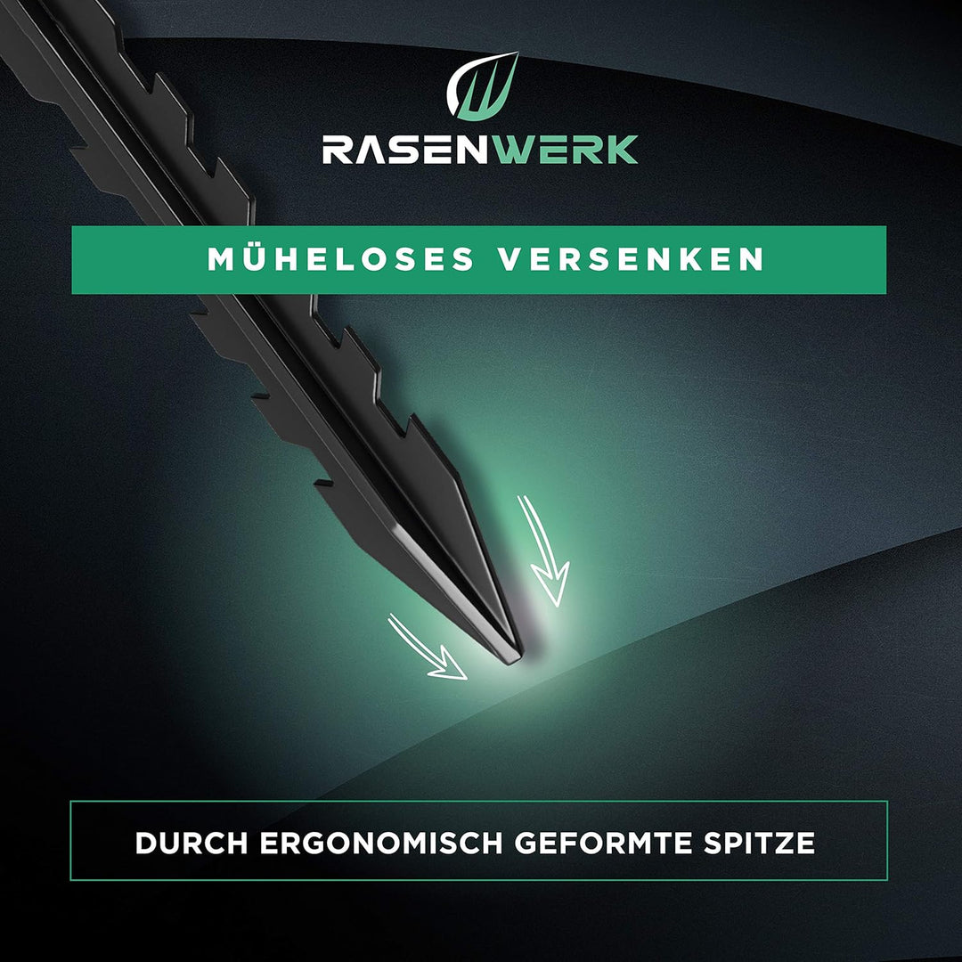 Erdnägel für Mähroboter Begrenzungskabel - 100 Stück - Erdanker mit patentierter Form - Erdspiesse f