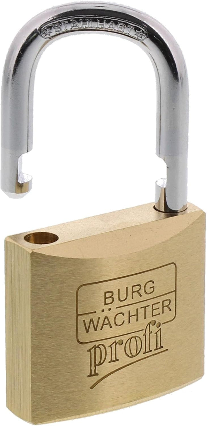 Burg-Wächter Vorhängeschloss, Profi 116 40 SB, Inkl. 2 Schlüssel, Bügelstärke: 6 mm Bügelstärke: 6,0