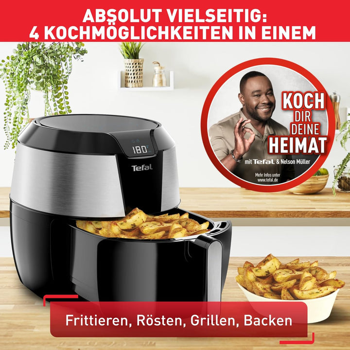 Tefal EY701D Easy Fry XXL Heissluftfritteuse | 1850 Watt | Fassungsvermögen: 1,6 kg | Timer | 8 auto