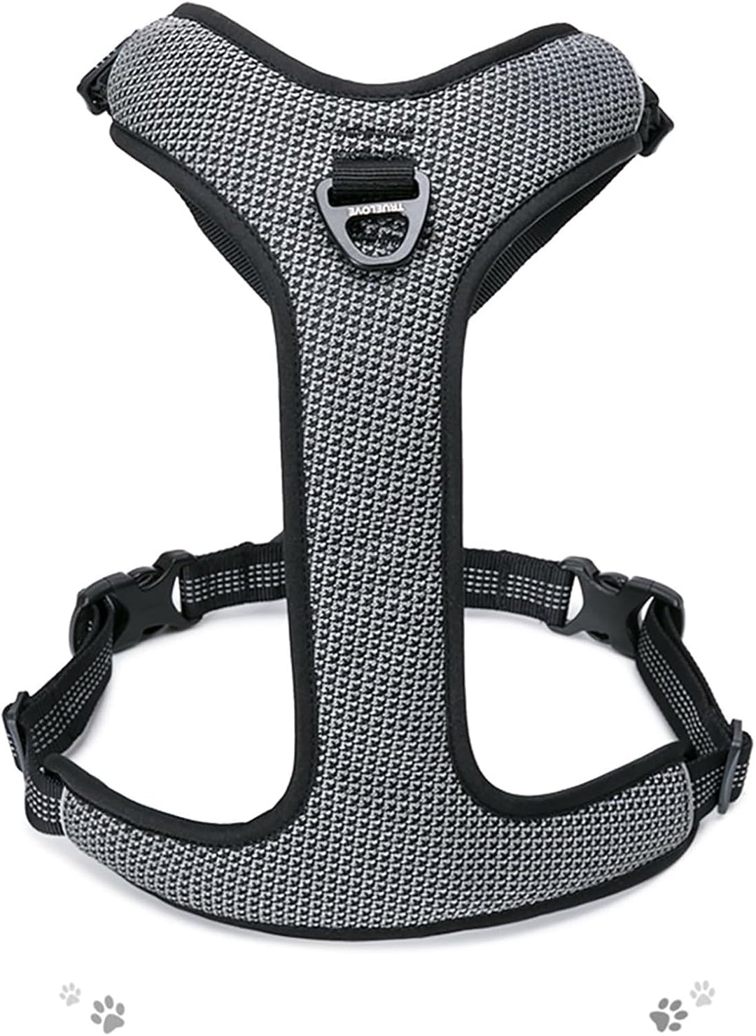 TRUE LOVE Hundegeschirr Outdoor Adventure II Reflektierende Weste mit 2 Leinenbefestigungen passende