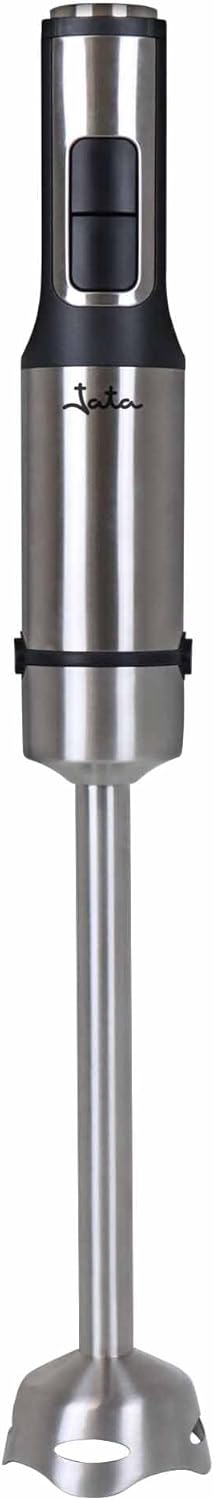 JATA JEBT1855 Stabmixer, 1200 W, Spiralkabel, ausziehbar von 1,5 m, extra langer Fuss (26 cm), 4 Kli