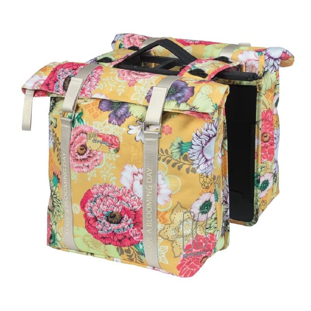 Basil Unisex – Erwachsene Bloom Field Mik Gepäckträgertaschen Mit MIK Honey Yellow, Mit MIK Honey Ye