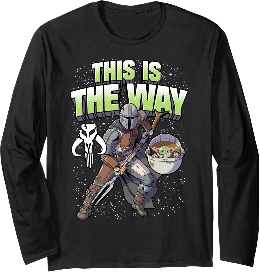 Star Wars: The Mandalorian This Is The Way Action Pose Langarmshirt