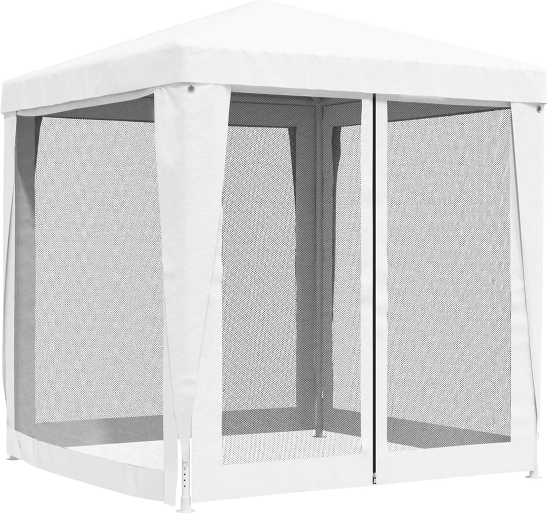 Tidyard Partyzelt mit 4 Netz-Seitenwänden Pavillon Überdachung Zelt Gartenzelt Partyzelt Festzelt Ga