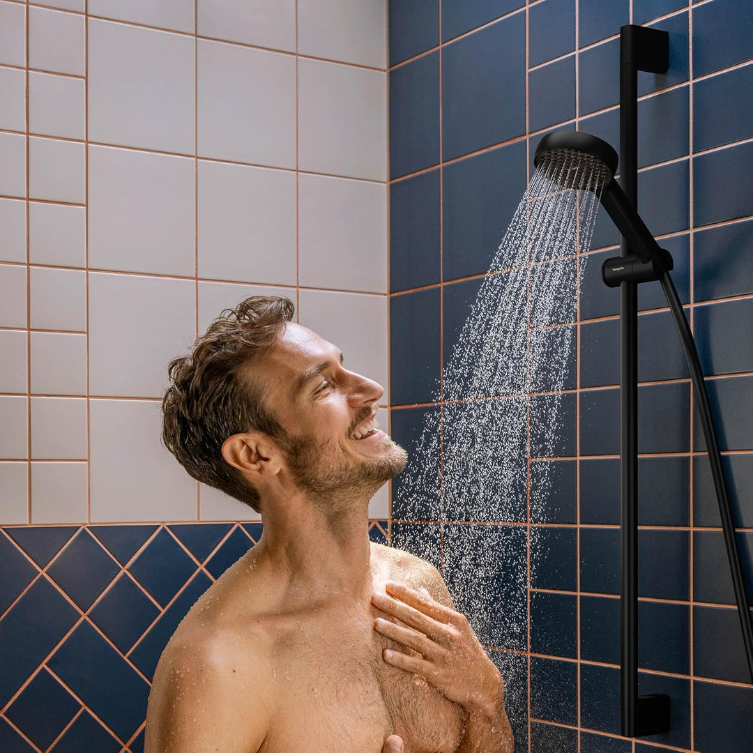 hansgrohe Activera Select S - Duschset mit Duschkopf wassersparend (EcoSmart, 2 Strahlarten), Duschs
