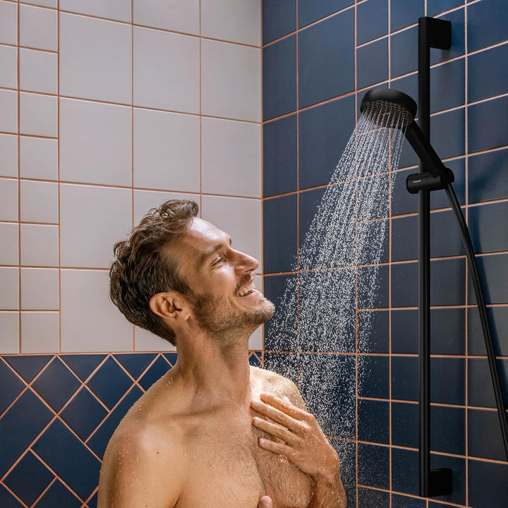 hansgrohe Activera Select S - Duschset mit Duschkopf wassersparend (EcoSmart, 2 Strahlarten), Duschs
