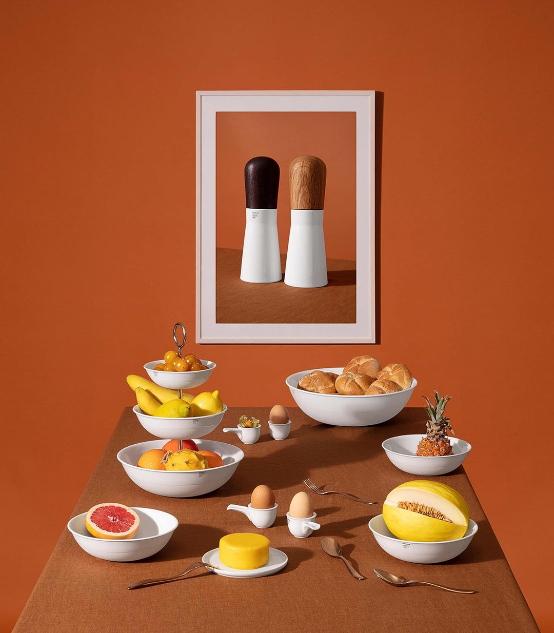 KPM Berlin LAB Eierbecher mit Griff, Eggcup, handgefertigt aus weissem Porzellan, im Duo-Set aus der