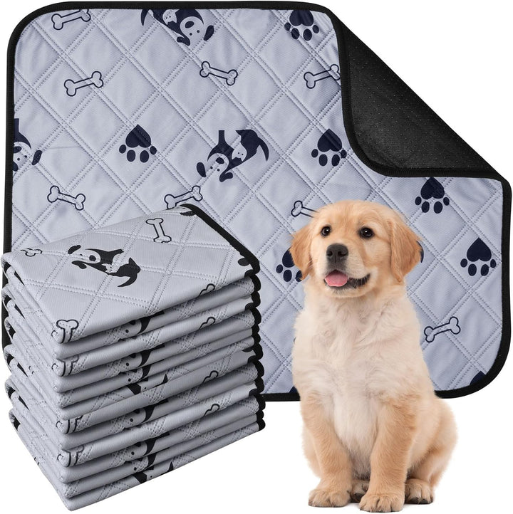6 Stück Wiederverwendbare Hundetrainingspads, Waschbare Welpen-Trainingspads mit Anti-Rutsch Unterse