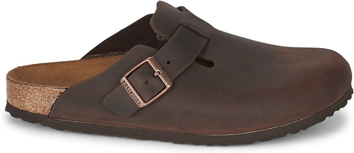 Birkenstock Classic BOSTON Unisex-Erwachsene Clogs 35 EU Schmal Braun Habana, 35 EU Schmal Braun Hab