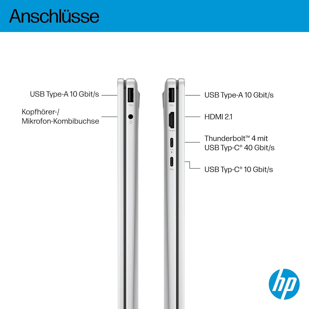 HP OmniBook X Flip Intel Core Ultra 5-226V 2in1 Next Gen AI Laptop, dedizierte NPU für KI, 40 NPU To
