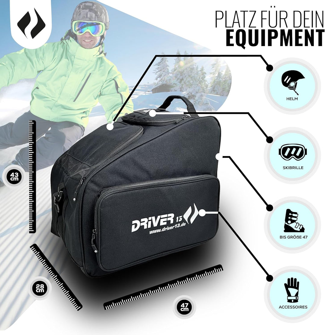 Driver13 Skistiefeltasche Bootbag No.03 mit extra Brillenfach und Helmfach