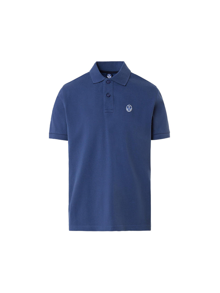 NORTH SAILS Herren Ss Polo W/Logo Polohemd (1er Pack) L Dark Denim, L Dark Denim