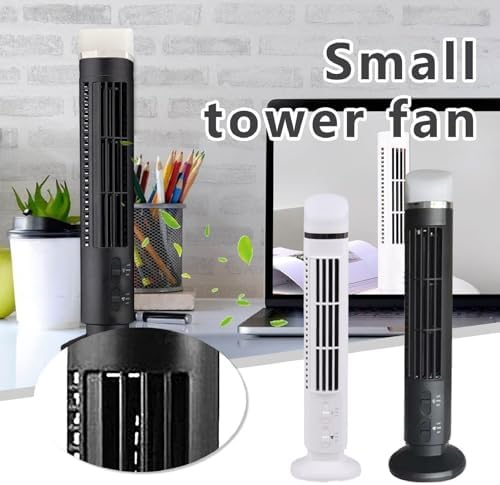 Cuifati Turmventilator für Schlafzimmer, 90° Oszillierender Persönlicher Tischventilator, 13 Zoll Kl