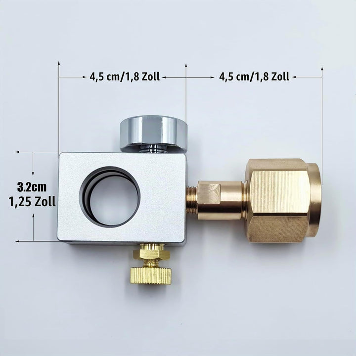DRYHTEN Soda Wasser Kohlendioxid rosa Zylinder Füllstation mit Gauge Nachfülladapter für DUO Terra A