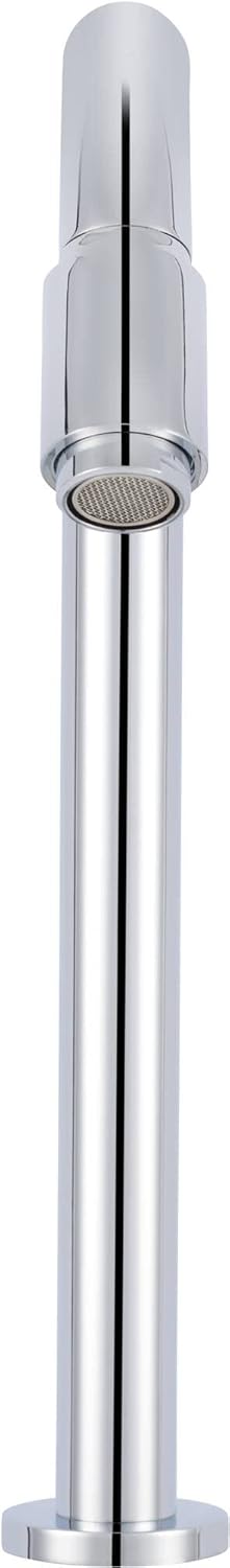 Essential 2.0 Kaltwasserhahn Gäste WC - 30 cm Hoher Waschtischarmatur - Messing - Mit Rosetten - Chr