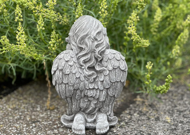 Stone and Style Steinfigur betender Engel kniend Steinguss frostfest wetterfest