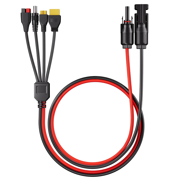AFERIY Solarpanel Ladekabel 4 in 1 Solarstecker 10A auf DC-Stromkabel 14AMG SK-4IN1, SK-4IN1