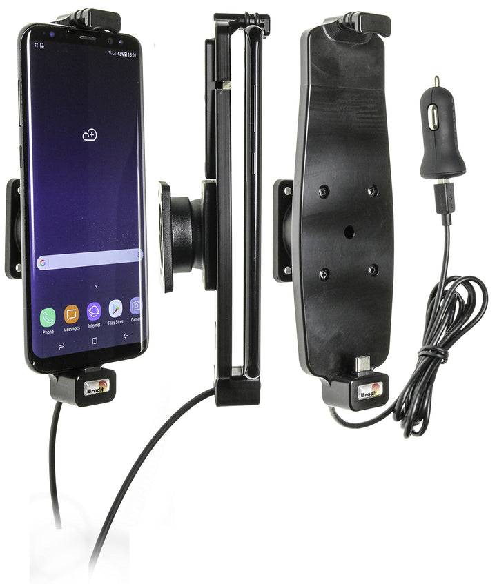 Brodit Gerätehalter 521965 | Made IN Sweden | mit Ladefunktion für Smartphones - Samsung Galaxy S10+