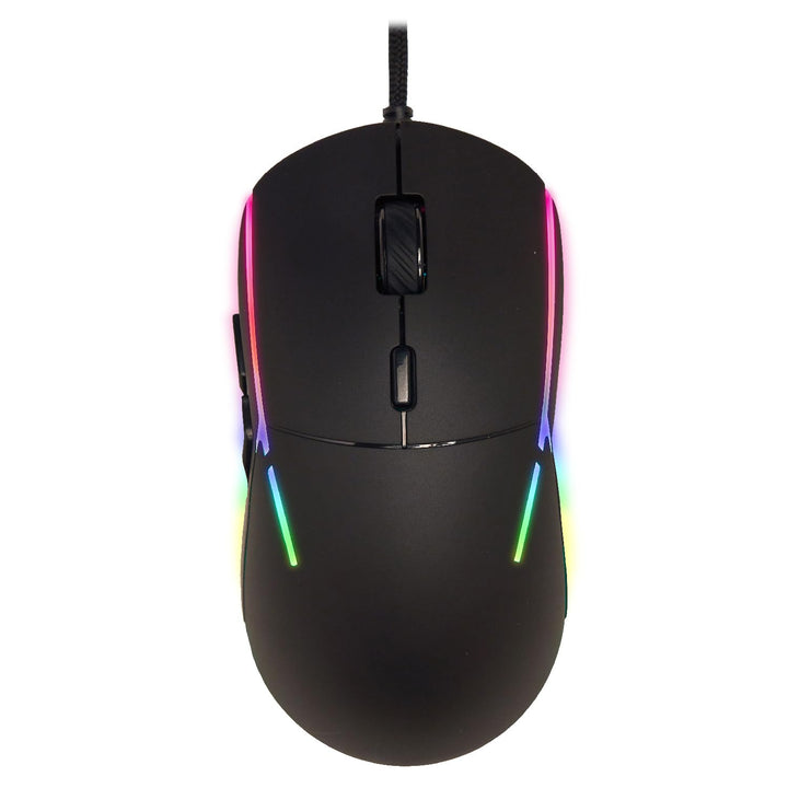 SPYCO - Gaming-Maus | PMW 3360 Chipsatz | 12.000 DPI | 1000 Hz Polling Rate | RGB-Licht | 96 g | 6 p