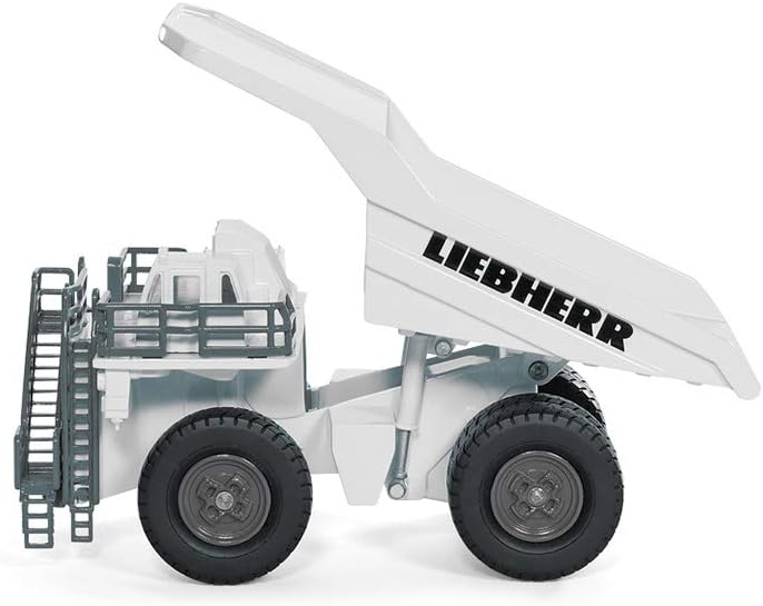 siku 1807, Liebherr T 264 Muldenkipper, 1:87, Metall/Kunststoff, Kippbare Mulde, Weiss Liebherr T 26