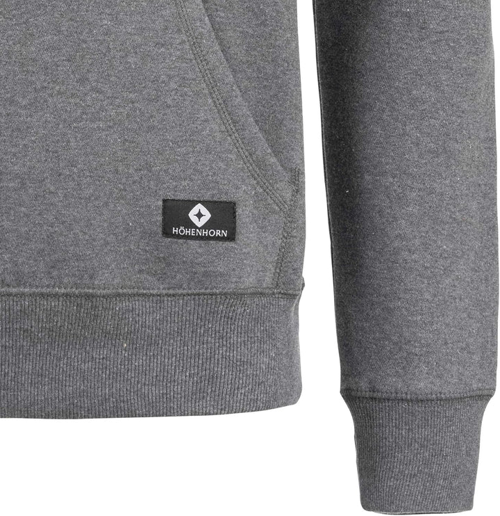Höhenhorn Janga Hoodie Herren Kapuzen Pullover Hoody Sweatshirt aus Hochwertiger Baumwolle XL Dunkel