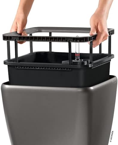 Lechuza Pflanzgefäss Quadro LS 35 Scarlet rot Hochglanz 16167