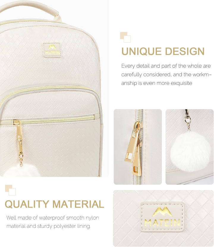 MATEIN Mini-Rucksack für Damen, modischer kleiner Geldbeutelrucksack mit USB-Ladeanschluss, leicht,