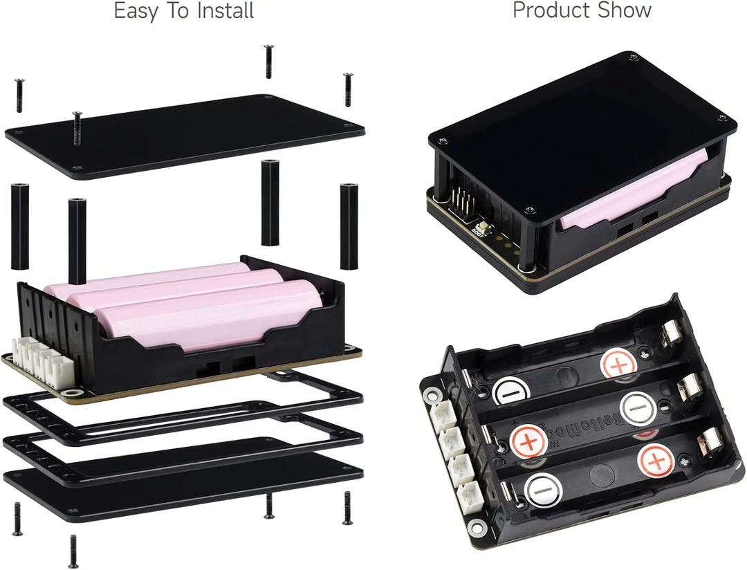 Waveshare Uninterruptible Power Supply UPS Module Supports Charging and Power Output at The Same Tim