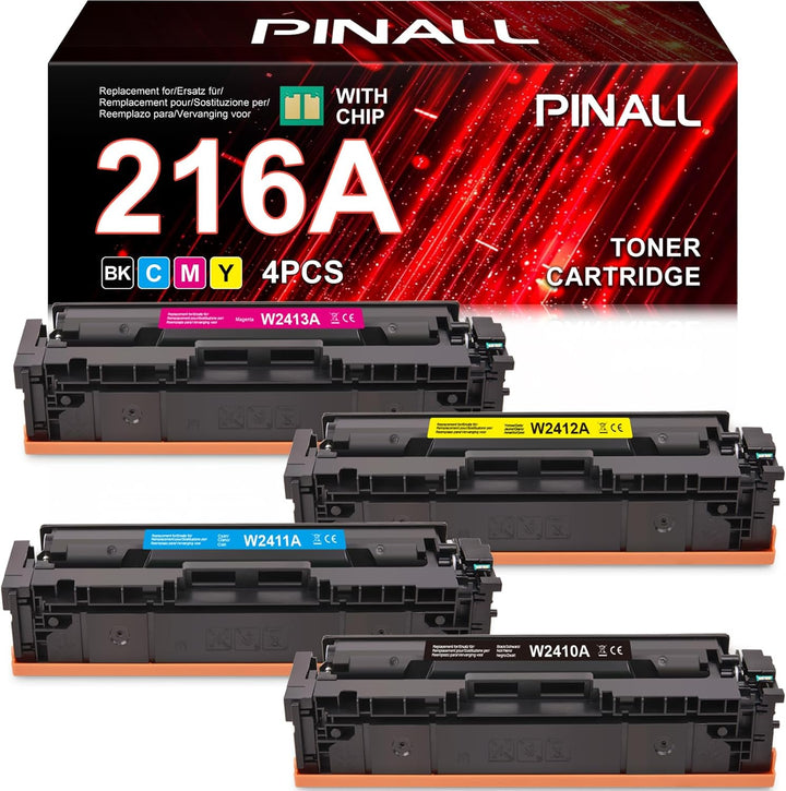 PINALL 216A (MIT CHIP) Kompatibel für HP 216A Toner Color Laserjet Pro MFP M183fw M182nw M182n M155a