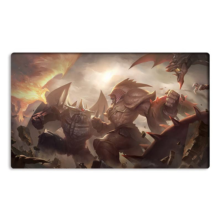 Mlikemat Playmat Exodia VS 3 Gods TCG CCG Sammelkartenspielmatte ohne Zonen, inklusive Tasche (ZD039