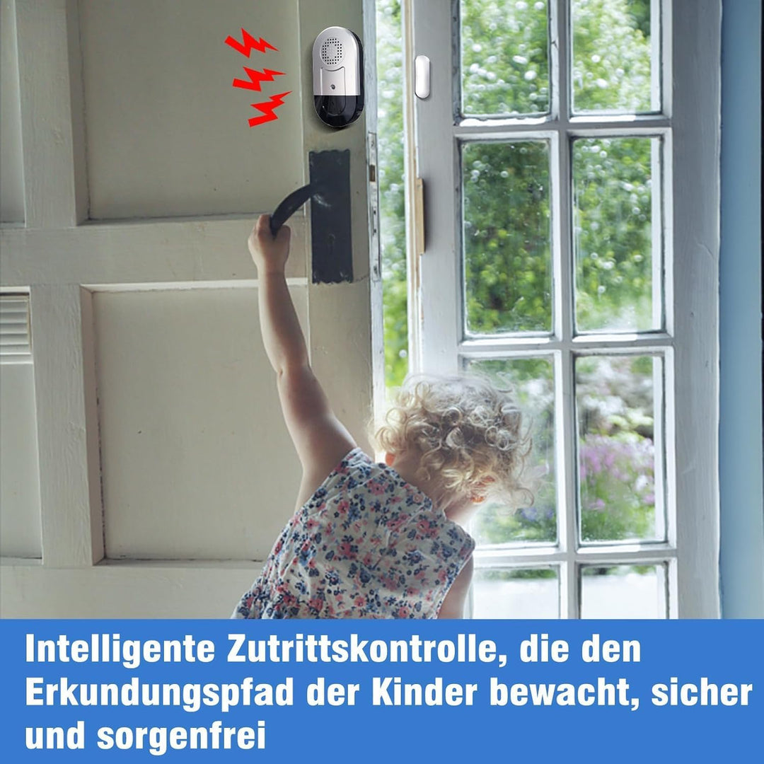 Daytech Fensteralarm Türalarm Alarmanlage Wohnmobil Tür Fenster Alarm Sensor Gartenhaus 120 dB Signa