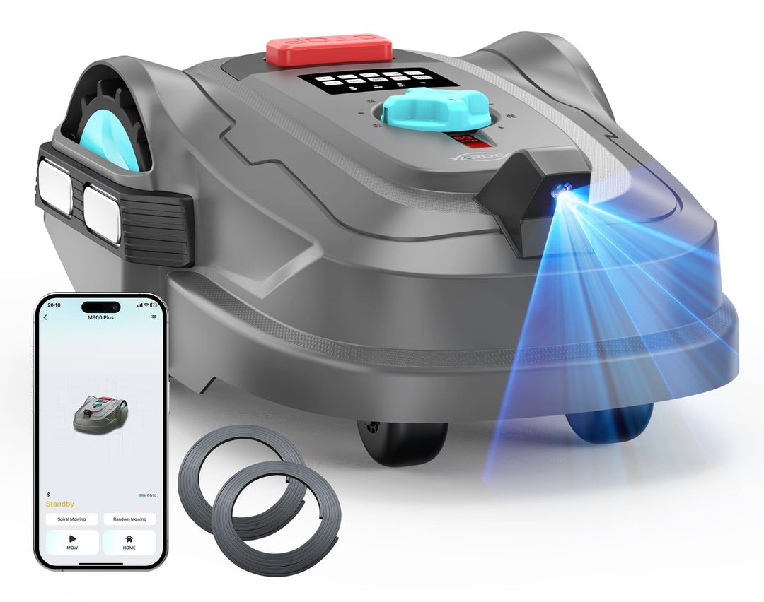 YARDCARE M800Plus Mähroboter ohne Begrenzungskabel,GPS Positionierung+3D Vision Rasenmäher Roboter o