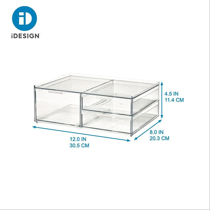 iDesign Make-up Organizer, Schmink Aufbewahrung mit 3 Schubladen aus der Signature Series by Sarah T