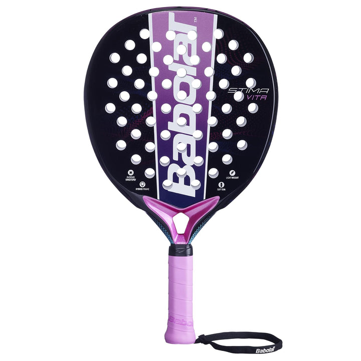 Babolat, Padel-Schläger Modell Stima Vita, Lila, Leicht und ausgewogen zum Griff, Ideal für Anfänger