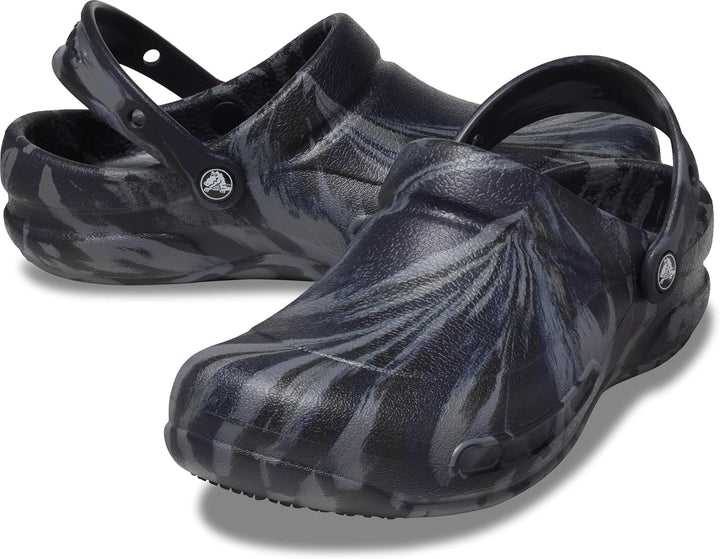 Crocs Unisex Bistro Graphic Clogs 36/37 EU Deep Navy Multi, 36/37 EU Deep Navy Multi